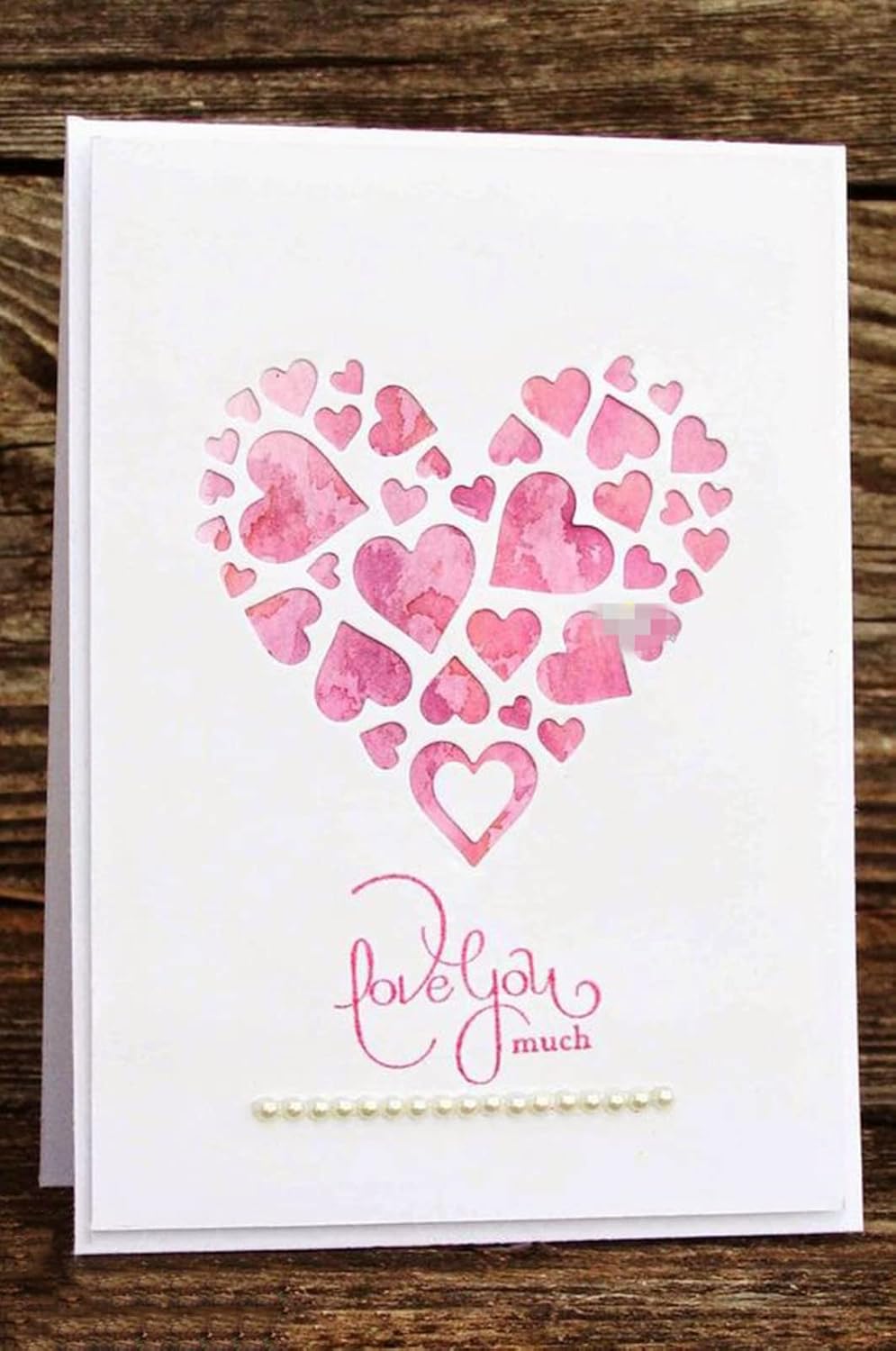 Love Heart Frame Metal Die Cuts,Hollow Heart Wedding Cutting Dies Cut Stencils for DIY Scrapbooking Photo Decorative Embossing Paper Dies for Scrapbooking Card Making