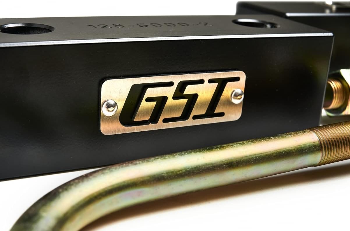 GSI 2" Rear Lowering Block Kit for 1963-1972 Chevy GMC C10, Billet Aluminum Drop Blocks, Includes Grade 8 Zinc U-Bolts, Black Anodized