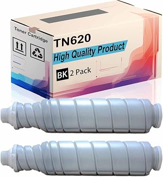 TN620 Toner Cartridge Compatible for Konica Minolta bizhub Pro C1060L AccurioPrint C3070L C4065 Printer |TN620K TN620C TN620M TN620Y| High Yield 55000 Pages Black 2Pack