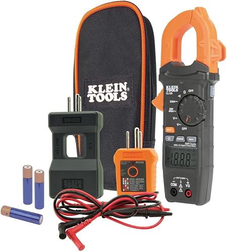 Klein Tools CL120KIT Clamp Meter Electrical Test Kit