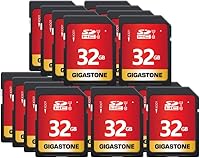 Vista 10 de GIGASTONE Tarjeta SD de 8 GB, paquete de 2 tarjetas de memoria UHS-I U1 clase 10 SDHC, video Full HD, cámara digital Canon Kodak Olympus, con 2 mini