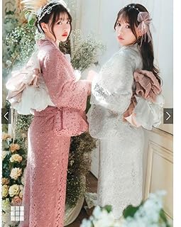 グレイルGRL 花柄レース浴衣セット[gi1402] ピンク