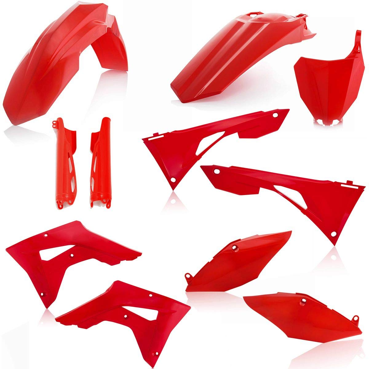 Amazon.com: Acerbis Complete Plastic Kit Red Compatible with Honda