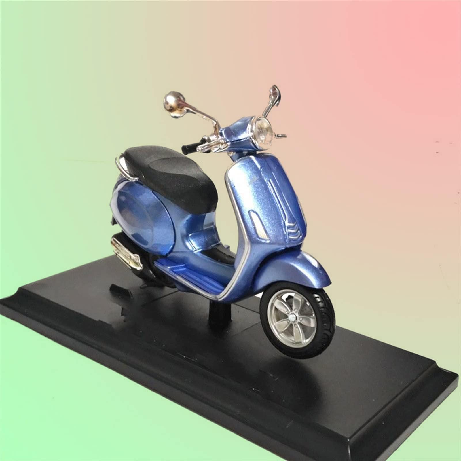 1:18 Scale For Piaggio For Vespa Primavera 150 Blue Scooter Alloy Model Motorcycle Holiday Collecting Ornament Boy Gifts