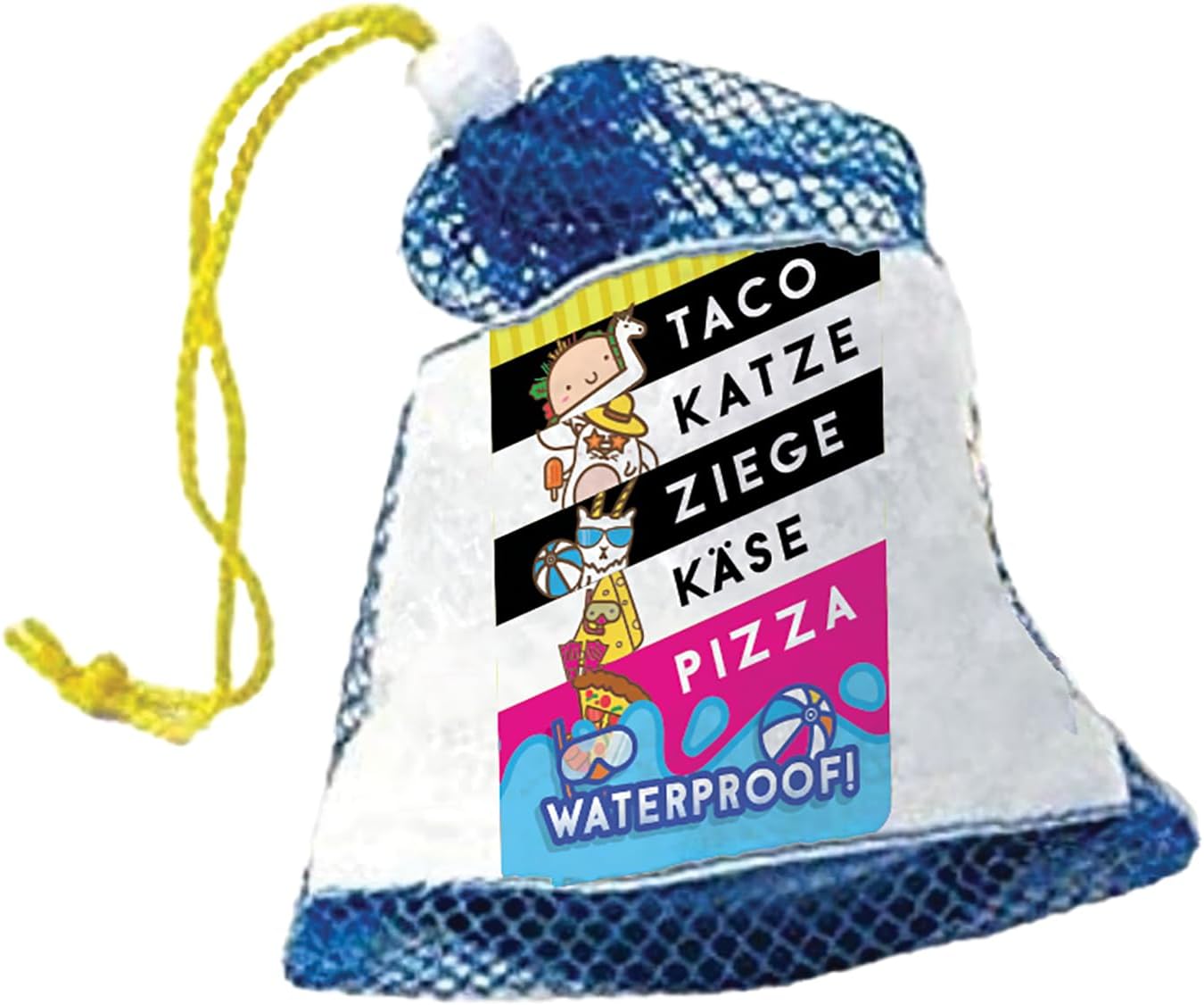 Blue Orange, Taco Cat Goat Cheese Pizza Waterproof Party Game Card Game 2-8 Players from 8+ Years 10 Minutes German