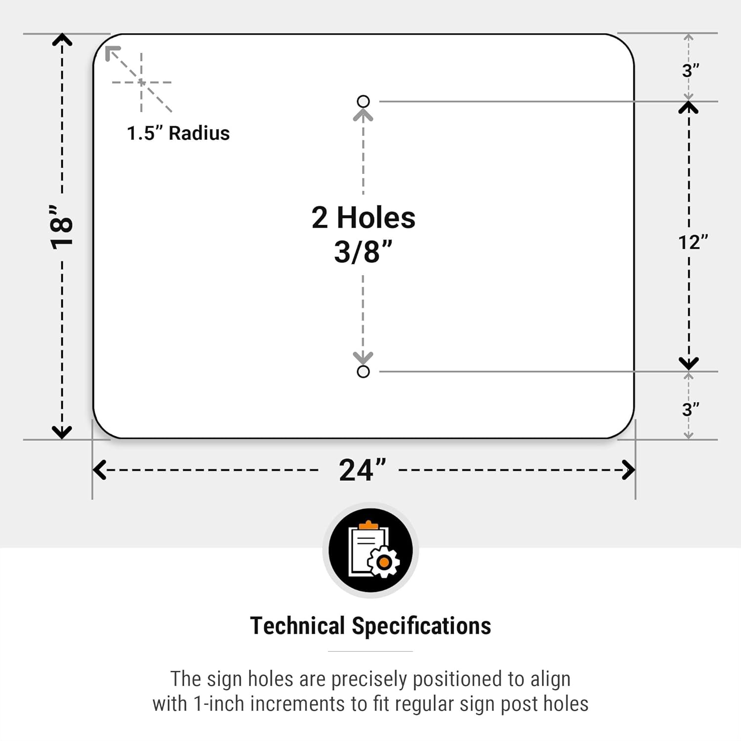 Private Property No Trespassing No Parking Sign, 18x24 Inches, Rust Free .063 Aluminum, Fade Resistant, Made in USA