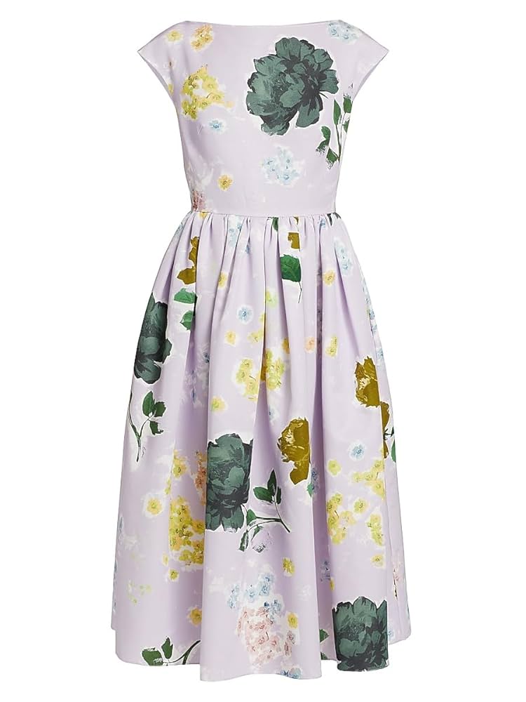 関税送料込Erdem Floral Midi Dress ERDEM Floral-print silk-chiffon midi dress | NET-A-PORTER