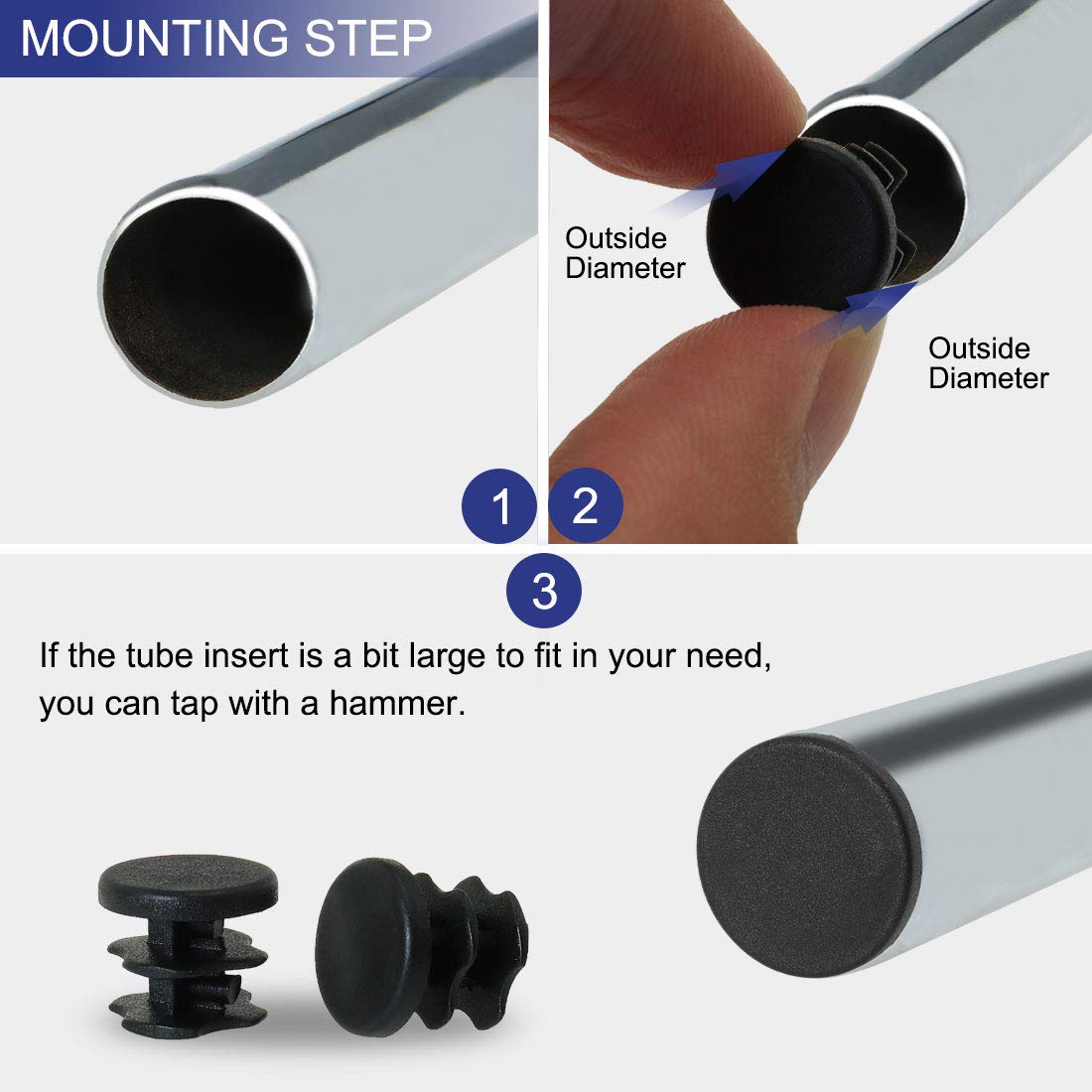 Sourcing Map 16pcs Bouchon Pied De Chasie Embout Capuchon | WhichOne