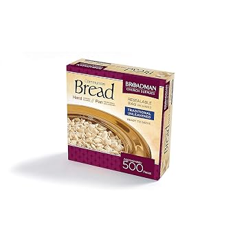 Broadman Communion Bread, Hard, 500 Count and Plastic Cup 1,000 Count Value Bundle