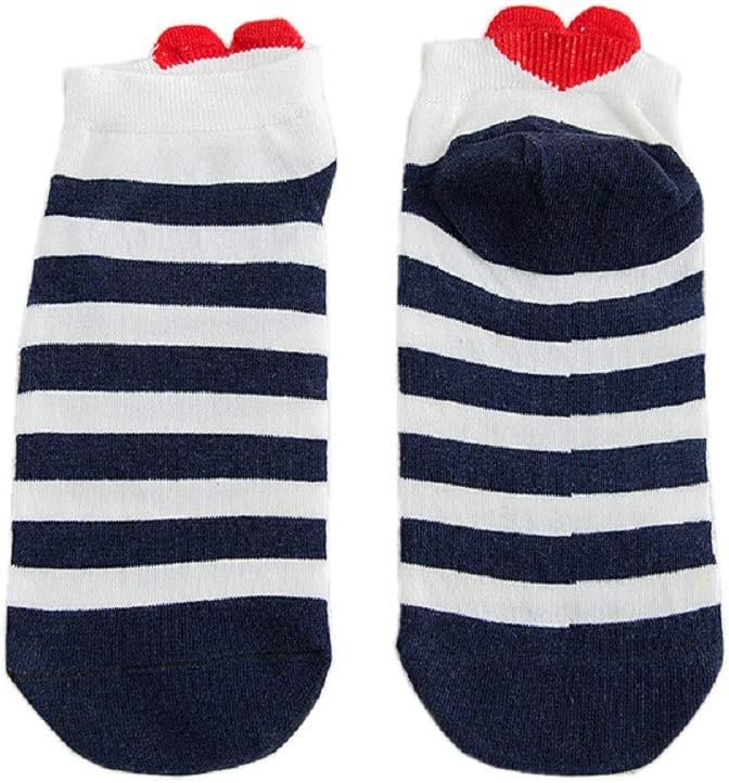 Women Men Girls Socks Casual Work Heart-shaped Cotton Love Printed Comfortable Ankle Socks for Gifts Funny Lover Socks