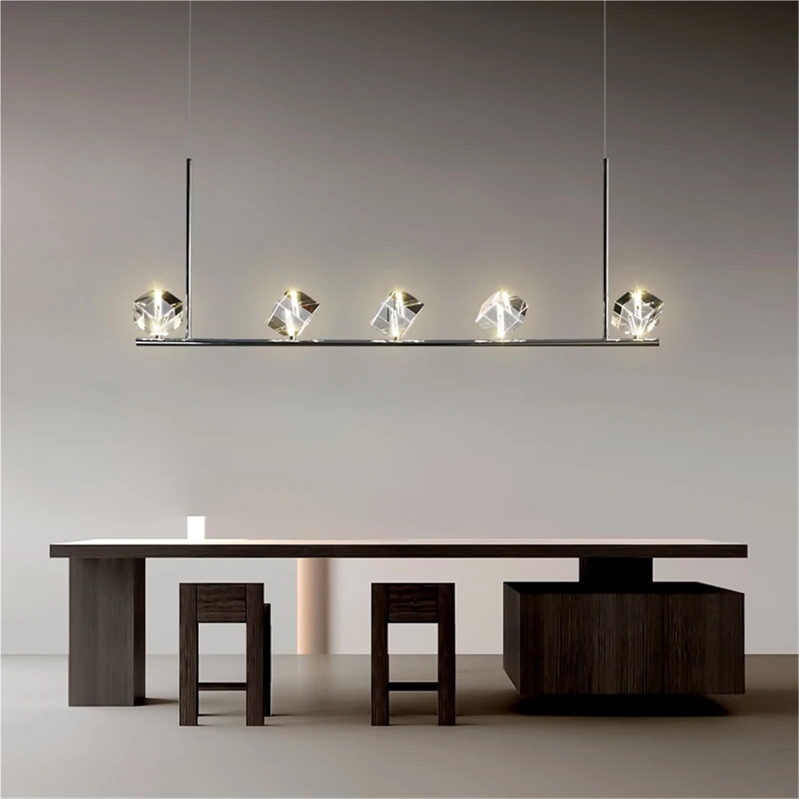 WAQIDCXBOA Crystal Hardware Chandelier Dinning Room Light Modern Ceiling Hanging Lamp Kitchen Island Italian Style Pendant Lights