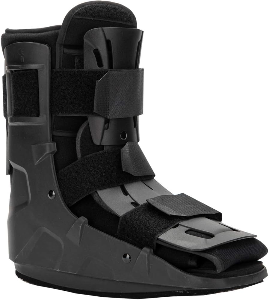 Short Pneumatic Walker Brace Walking Boot for Stress Sprain Relief Size Large.