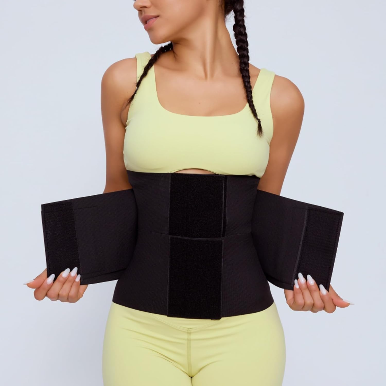 Hourglass Waist Trainer for Women – Adjustable Sweat Band for Stomach, Tummy Control & Workout Waist Trimmer - Image 5
