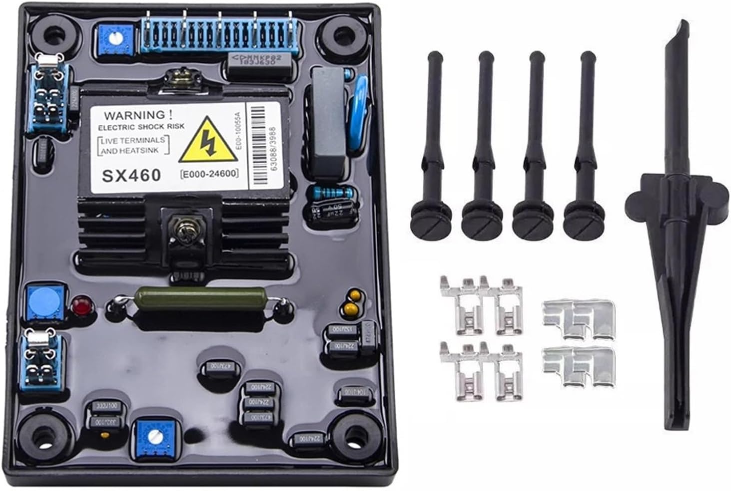 SX460 Automatic Voltage Regulator Power Generator Stabilizer Automatic Voltage Regulator Control Module Panel Diesel Alternator Genset Parts Accessories(Includs accessory)