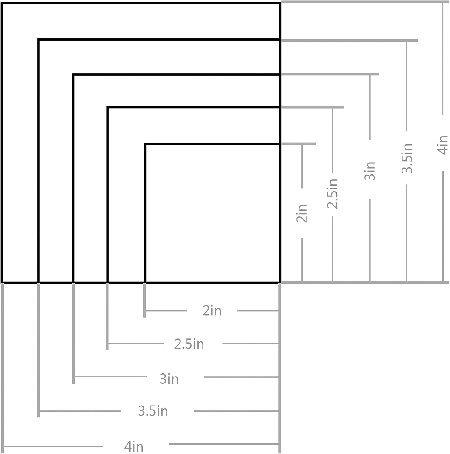 10PCS Rectangle Cookie Cutter Square Cookie Mold Stainless Steel Rectangle Biscuit Molds Square Pastry Molds Fondant Cake Cookie Cutter Set 1 Inch Depth - Image 3