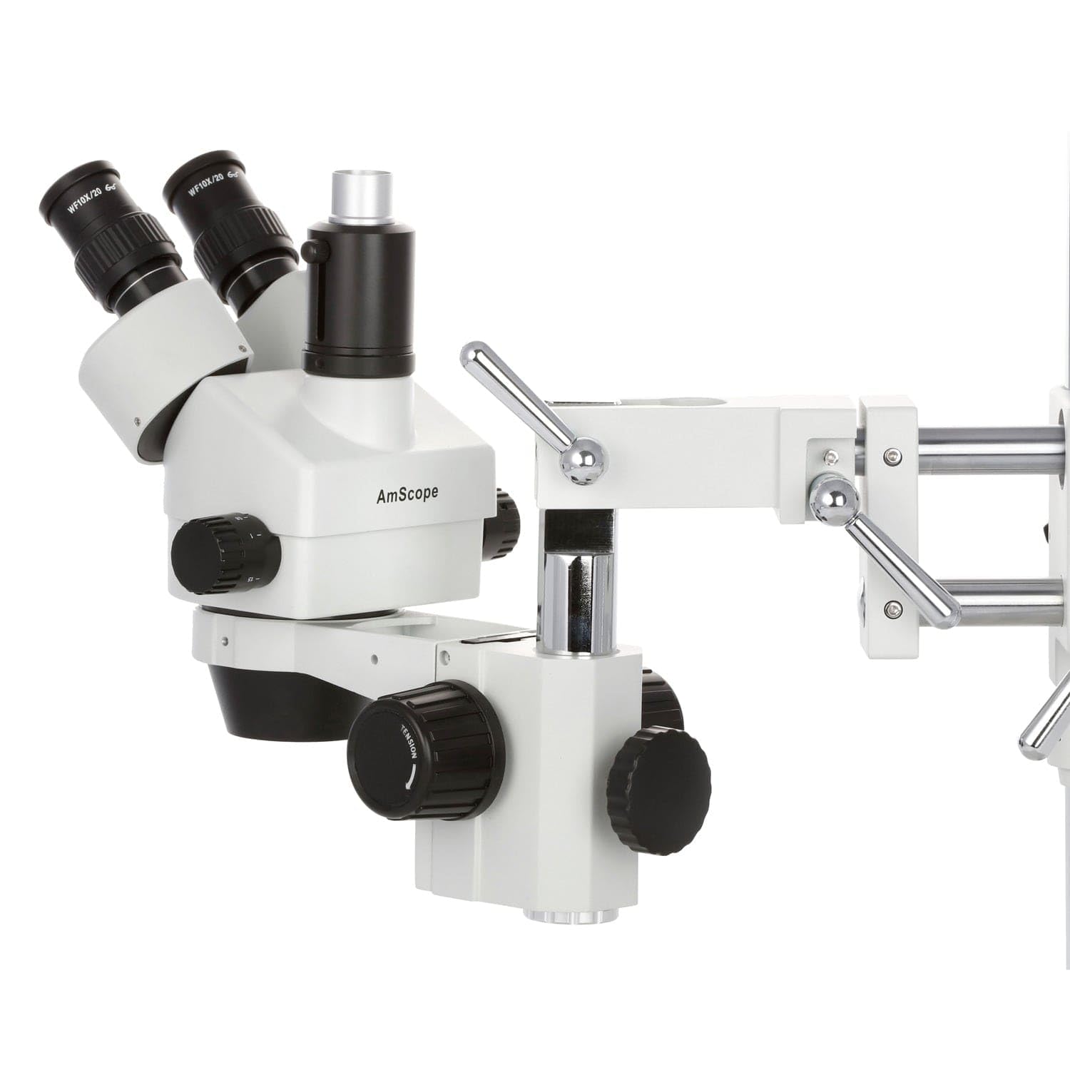 AmScope SM-4TP-144 45X Simul-Focal Stereo Zoom Microscope on Dual Arm image 4