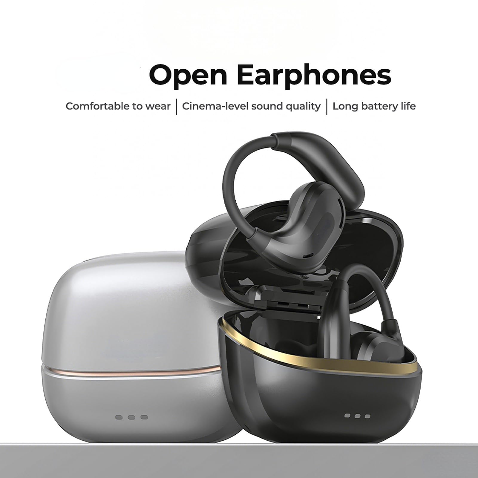 Auricolari aperti Bluetooth NE18 Nero