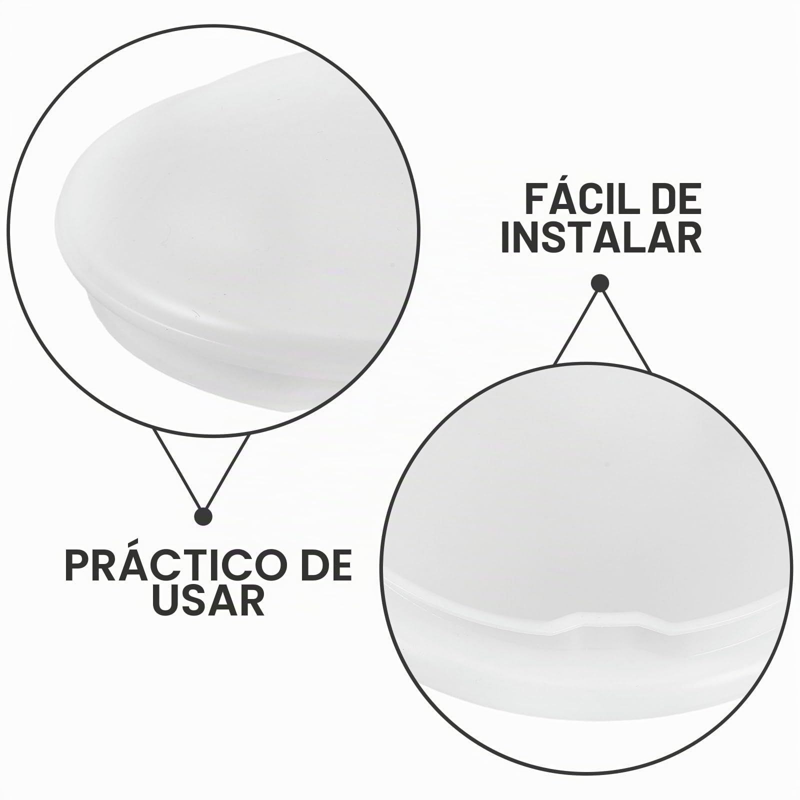 Toyvian Cubierta de Luz para Ventilador de Techo de Acrílico Borde Alto de 1.5 CM y Diámetro de 19 CM, Pantalla de Lámpara Esmerilada, Fácil Montaje para Oficina y Sala