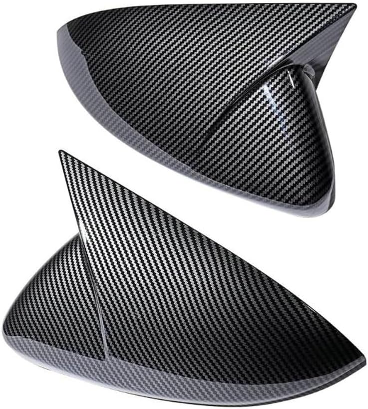 2pc Carbon Fiber Rear View Mirror Covers Caps,Replacement Rearview Side Wing Mirror Cover,Compatible for VW Golf MK7 MK7.5 Base GTI GTD R 2014 2015 2016 2017 2018 2019