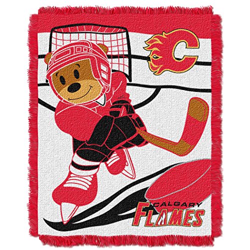 Image of Officially Licensed NHL "Score" Woven Jacquard Baby Throw Blanket, Multi Color, 36" x 46"