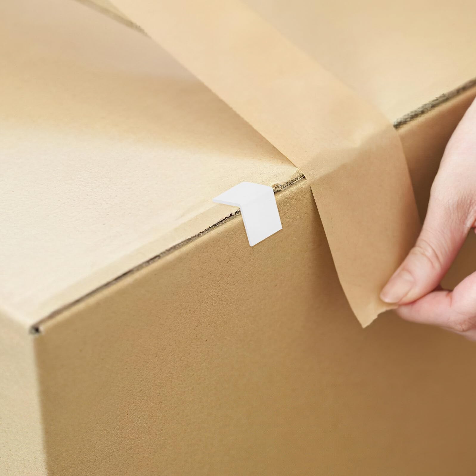 Cabilock 500 Pièces Protège-angles Carton Coins Renforcés Résistants et Imperméables Protecteurs Bords pour Emballage et Expédition Protection Pratique pour Cartons Fragiles Installation