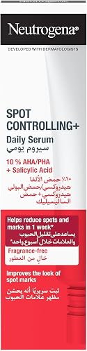 Neutrogena, Daily Serum, Spot Controlling+, Boosts Skin Radiance, powerful combination of Salicylic acid - a purifying agent and glycolic acid, 30ml
