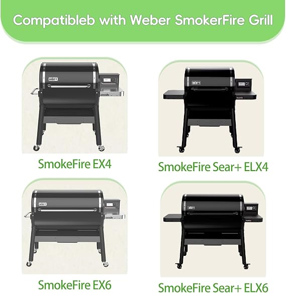 SafBbcue 2PCS Glow Plug for Weber SmokeFire EX4/EX6/EPX6 Wood Pellet Grills, Replaces for Weber 7009 Part, Replacement Weber Smoke Fire Grill Glow Plug, Sliver