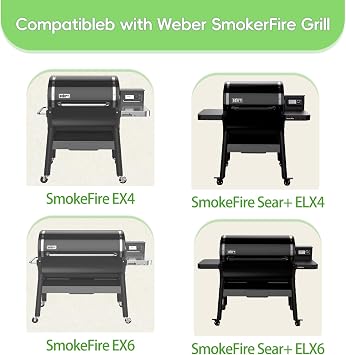 SafBbcue 2PCS Glow Plug for Weber SmokeFire EX4/EX6/EPX6 Wood Pellet Grills, Replaces for Weber 7009 Part, Replacement Weber Smoke Fire Grill Glow Plug, Sliver