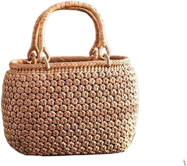 HHF Baskets Bins 1-Pack, Handwoven Grape Vine Bag, Bamboo Woven Tea Set Storage Basket, Women's Handbag Clothing Storage,C 25x12x20cm,C 25x12x20cm