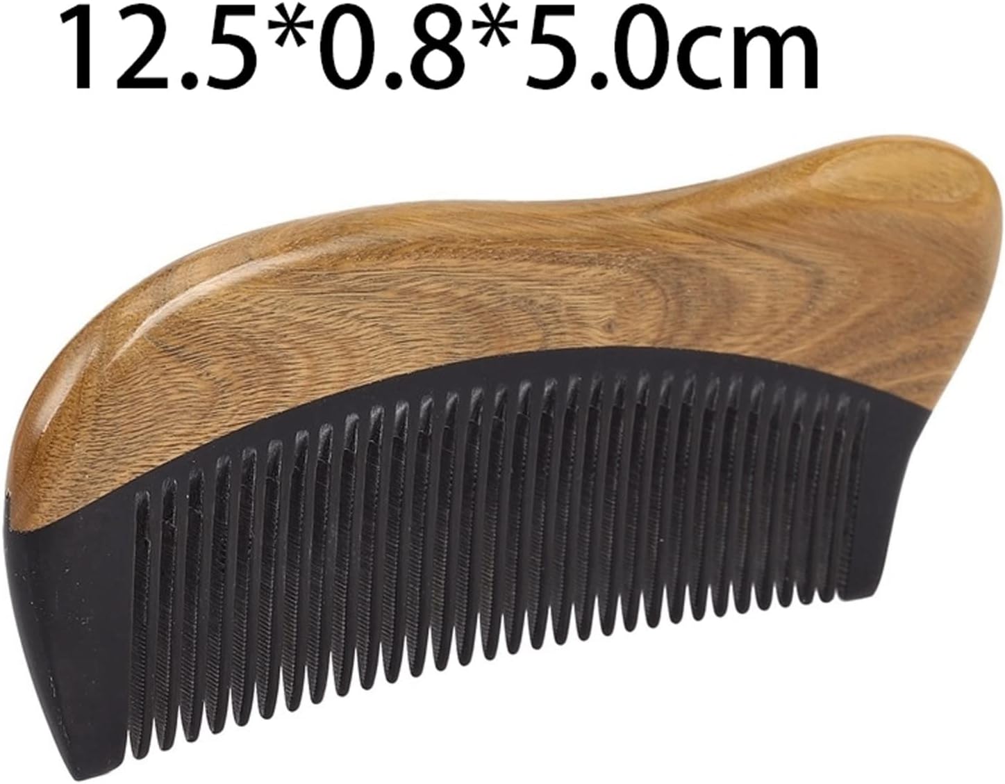 Comb Green Sandalwood Mixed with Buffalo Horn Comb Green Sandalwood Fine Tooth Comb Green Sandalwood Comb Wooden Comb