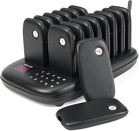 Retekess TD172 Pager System - 20 Stück Restaurant Rufsystem 400m