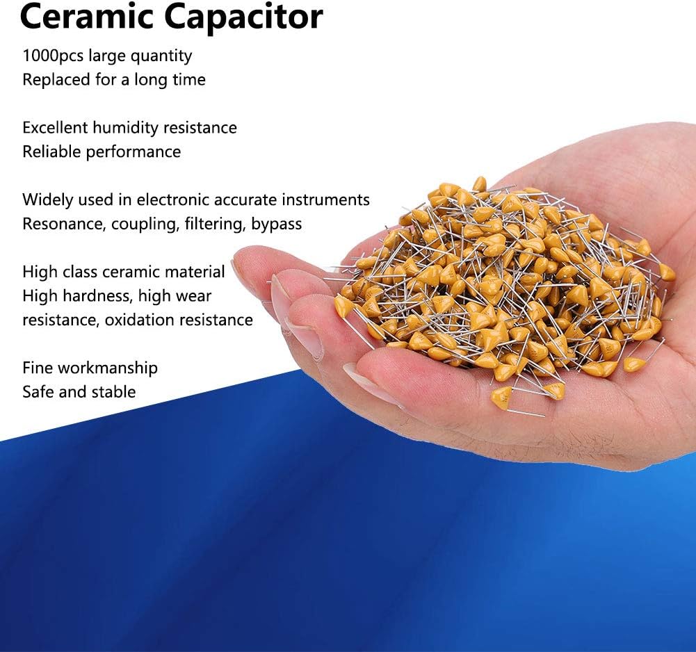 Garosa 1000Pcs Ceramic Chip Capacitors Assortment Kit - Image 3