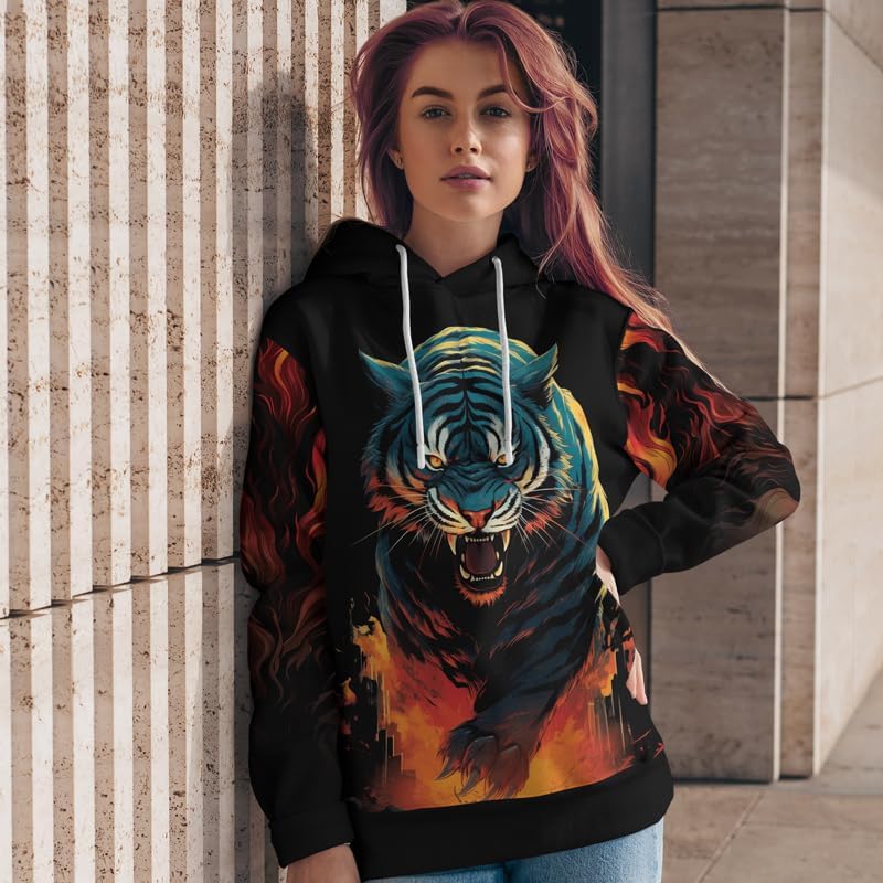 Predators 3D Printed Unisex Hooded Sweatshirt Long Sleeve Pullover Hoodie for Men