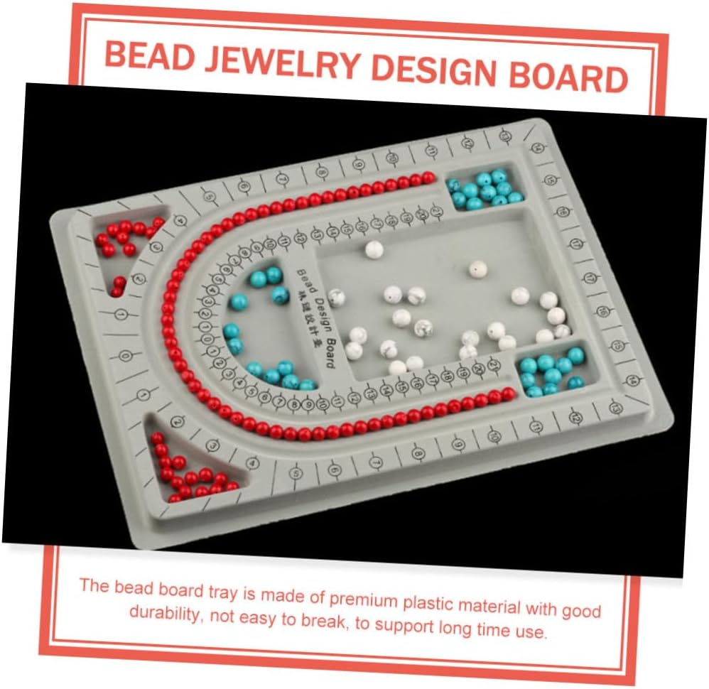 2pcs Bead Design Board for Jewelry Making Beading Tray Empty Bead Plates Necklace Boards for Crafting Necklaces and Bracelets