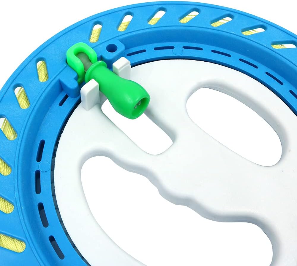 Hsthe Sea Reel for Kites with 7 Inch Spool, ABS Wheel Handle, 300m Line and Lock Function (Blue), 18 cm - Image 5