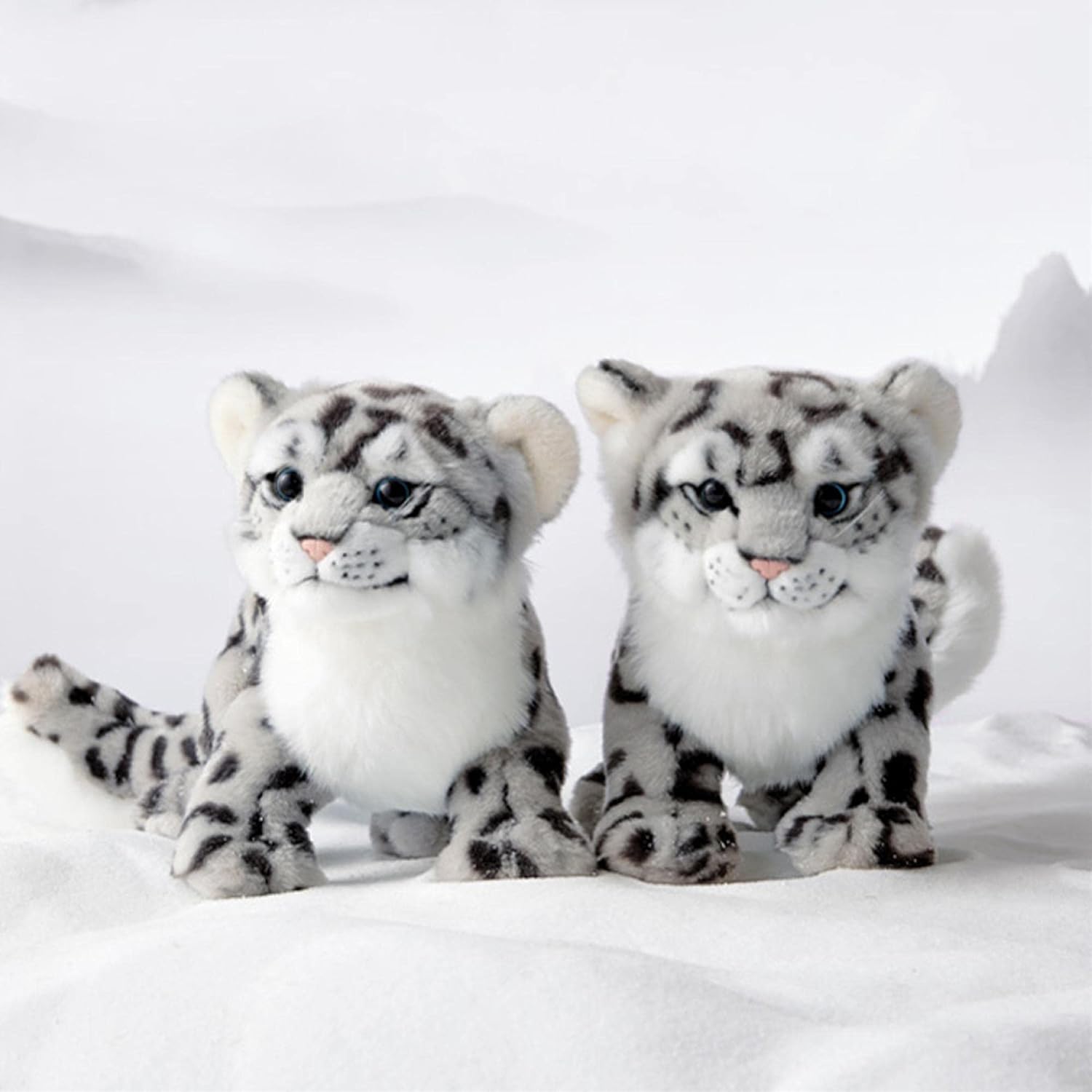 Lifelike Snow Leopard Plush Toy, Cute Snow Leopard Stuffed Animals Toys Doll, Soft Plush Stuffed Animal Plushie, Original Design Toy