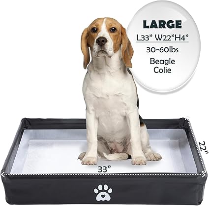 Dog Pee Pad Holder Tray with Walls