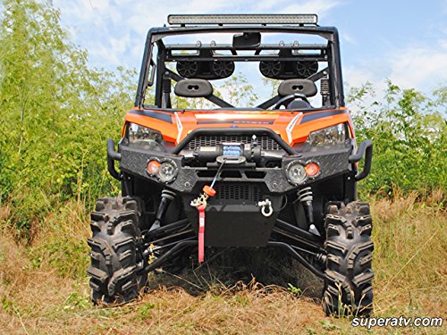 Super ATV Polaris Ranger Fullsize 570/900 High Clearance Forward Offset A-Arms (Black)