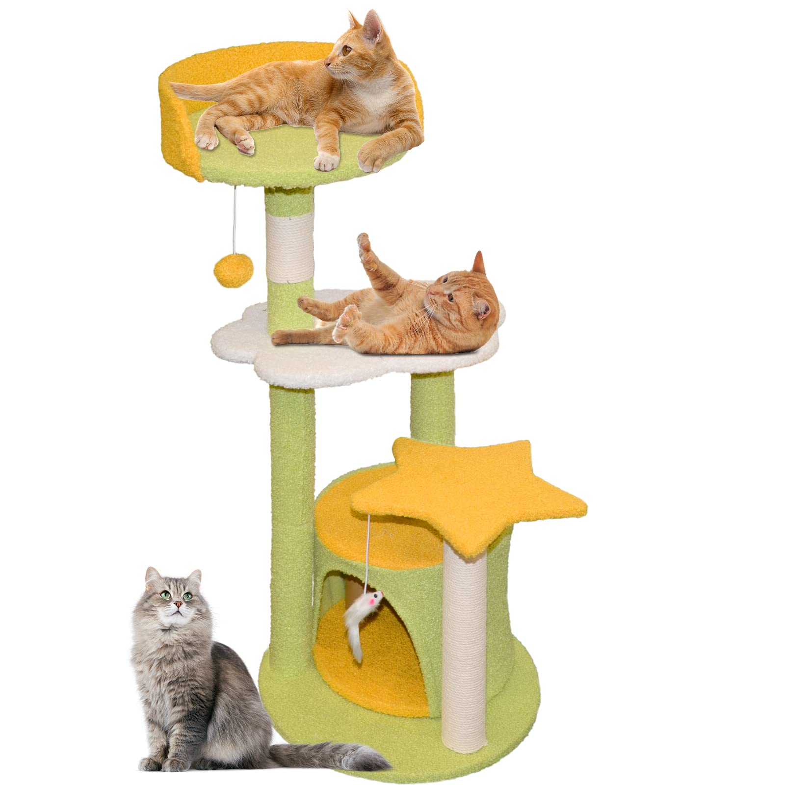 Buy Cat Tree Cat Tower for Indoor Cats 36inch MultiLevel Cat Furniture