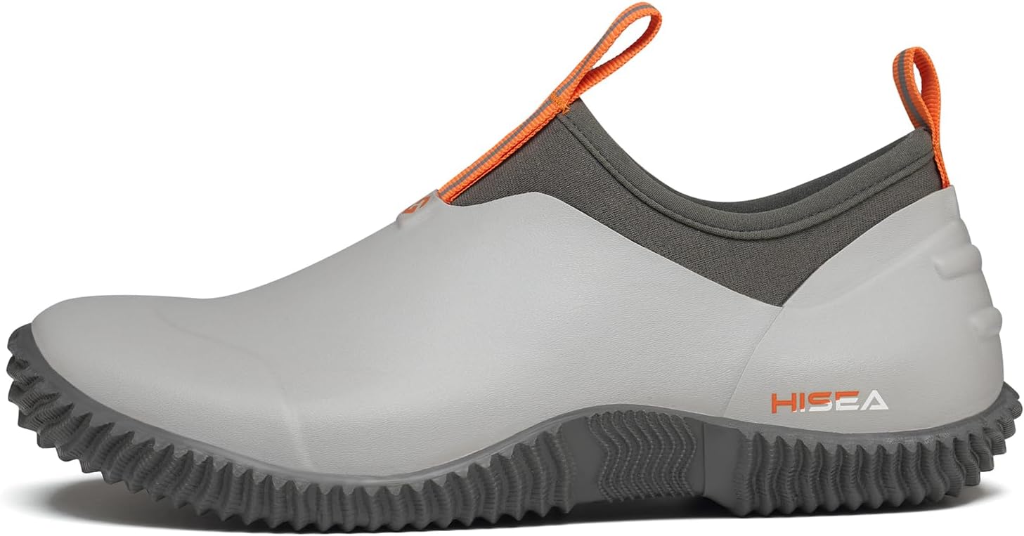 HISEA Waterproof Garden Shoes for Women Neoprene Slip-On Rubber Rain Footwear Short Ankle Booties - Image 8