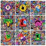 300PCS Neon Stickers, Kids Teenagers Cool Waterproof Vinyl Stickers for Laptop, Computer, Skateboard, Guitar, Luggage, Scrapbook, Water Bottle