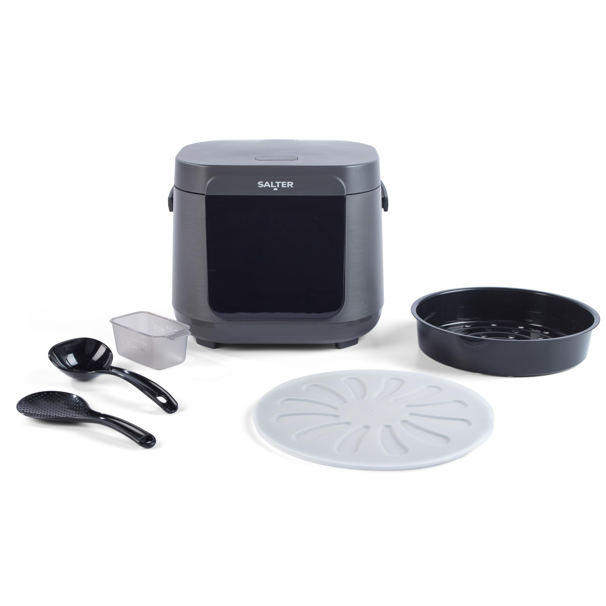 Salter 5-Liter Multikocher – 20 Voreinstellungen & 12-Stunden-Warmhaltefunktion, LED-Touchscreen, PFAS-freie Antihaftbeschichtung, herausnehmbarer Innendeckel & Dampfventil, max. 160 °C, 860 W