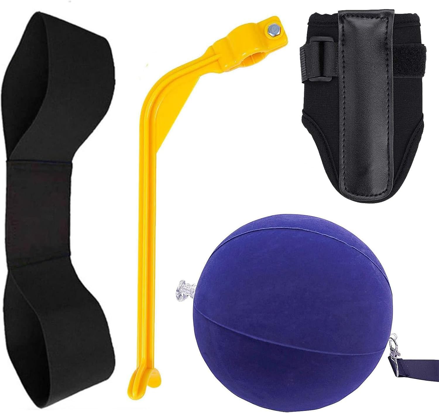 Amy Sport Golf Swing Training Aid Wrist Hinge Adjustable Arm Band with Hanger Smartball Connection Band for Correction, Men Women Ball Between Arms Practice Tool