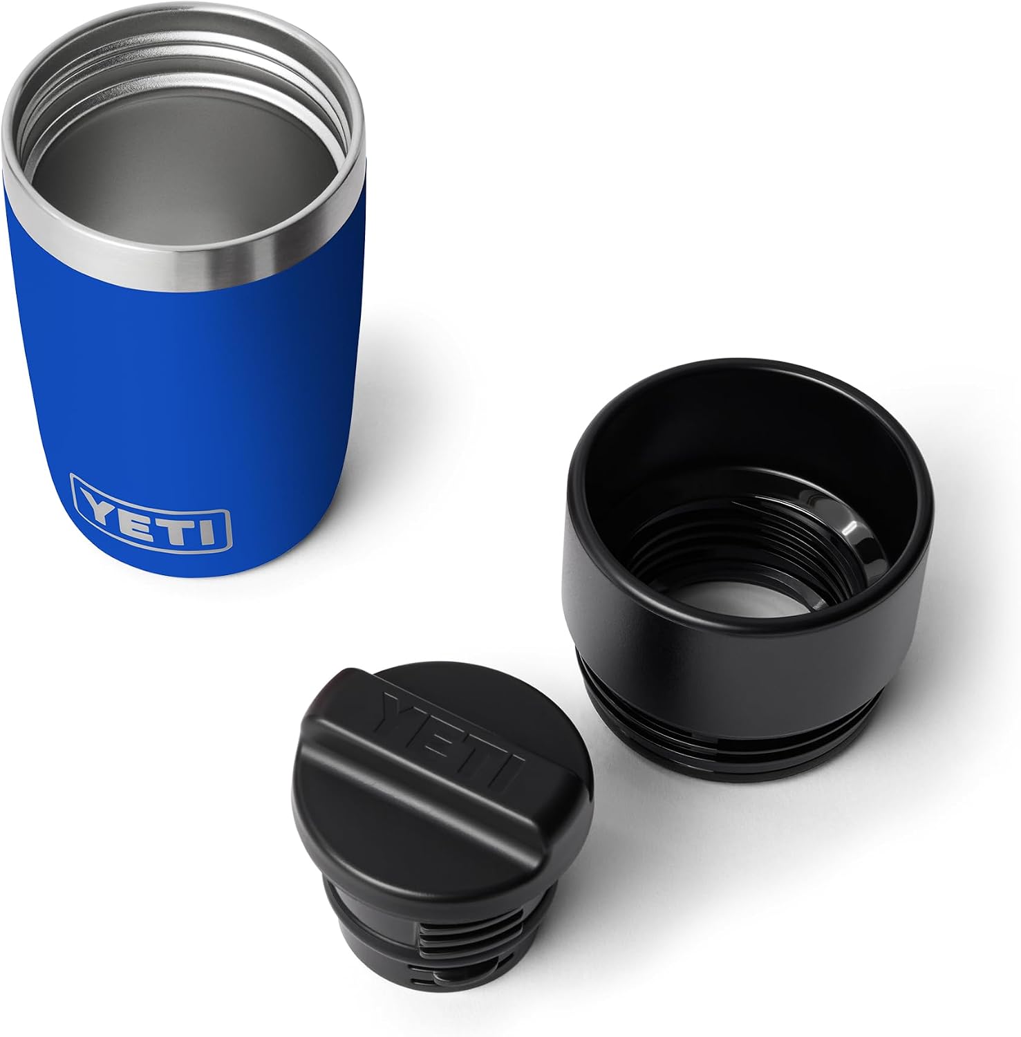 YETI Rambler 8 oz Travel Bottle, Stainless Steel, Vacuum Insulated with Leakproof Commuter Cap, Royal Blue