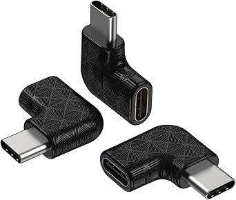 SMALLElectric 5 Pack USB Type-C Cable 3ft Fast Charging Cord + 3 Pack USB C Right Angle 90 Degree USB C to USB Type-C Male to Female Adapter