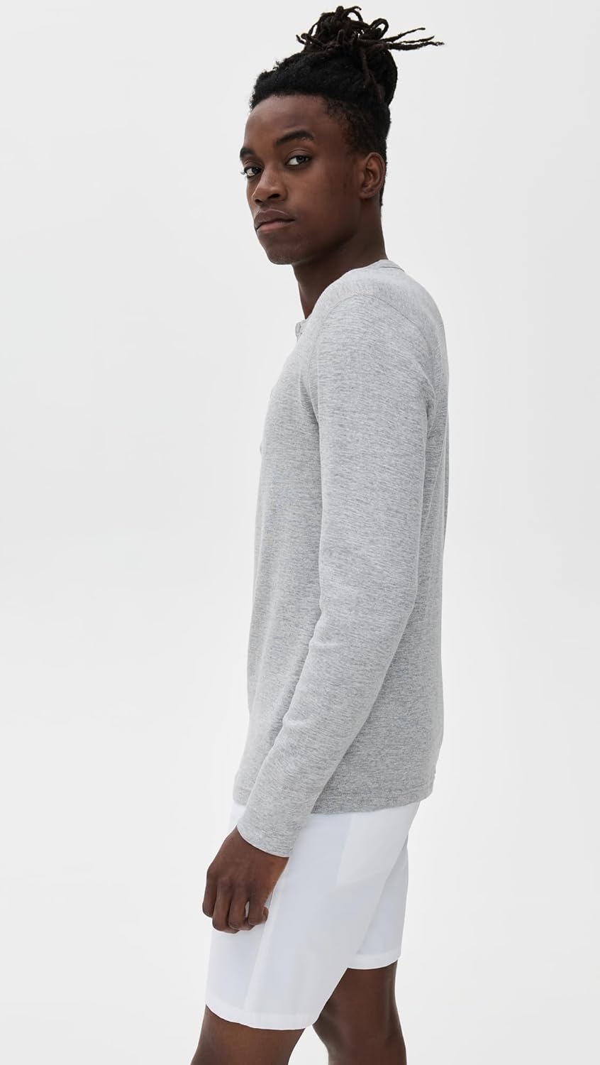 REIGNING CHAMP Men's 1x1 Slub Slim Henley - Image 4