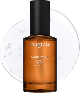 LONGTAKE Official Longtake Sandalwood Intense Hair Oil 40ml Korean Cosmetics Sandalwood Scent Vegan Hair Essence Styling Agent Non-greasy