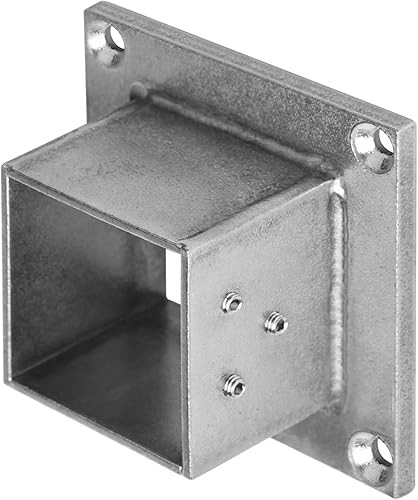 Miniatura 5 de 4 bases de brida de poste cuadrado de 2 pulgadas, sistemas de rieles de cubierta de acero inoxidable 304 para valla de piso o montaje en cubierta de