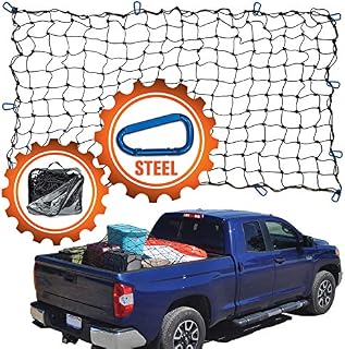 4'x6' Super Duty Truck Cargo Net for Pickup Truck Bed Stretches to 8'x12