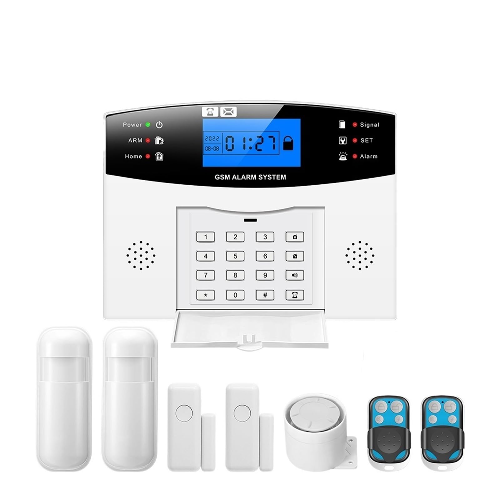Tuya Smart Home Alarm Residential Wireless House WIFI Anti -theft Systems Security Remote Monitoring(D)